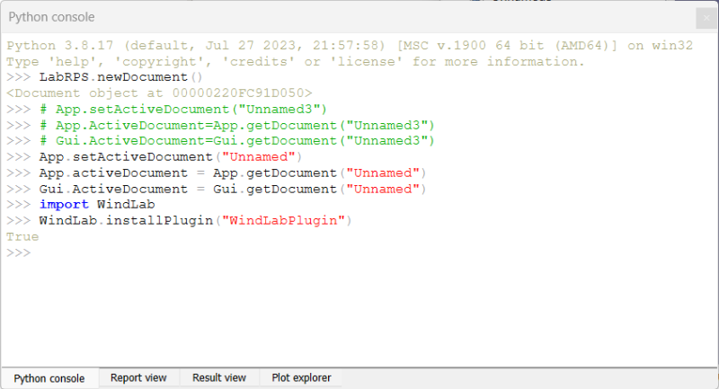 LabRPS Python console example.png